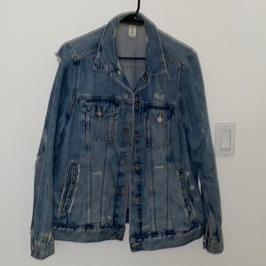H&M Distressed Denim Jacket